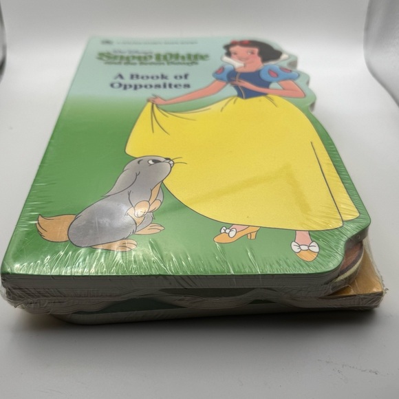 Vintage Disney Snow White Pooh Mickey Donald Golden Sturdy Shape Book LOT 4 New - Picture 7 of 9